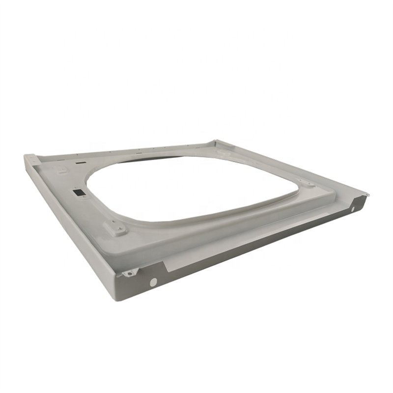Custom CNC bending die stamping service White precision sheet metal air conditioner main shell auxiliary shell
