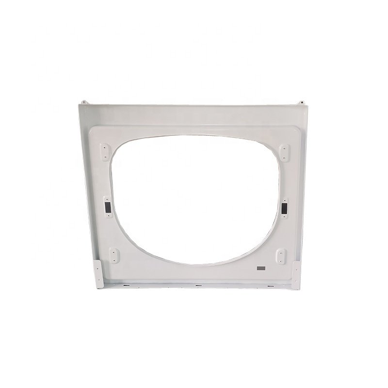 Custom CNC bending die stamping service White precision sheet metal air conditioner main shell auxiliary shell