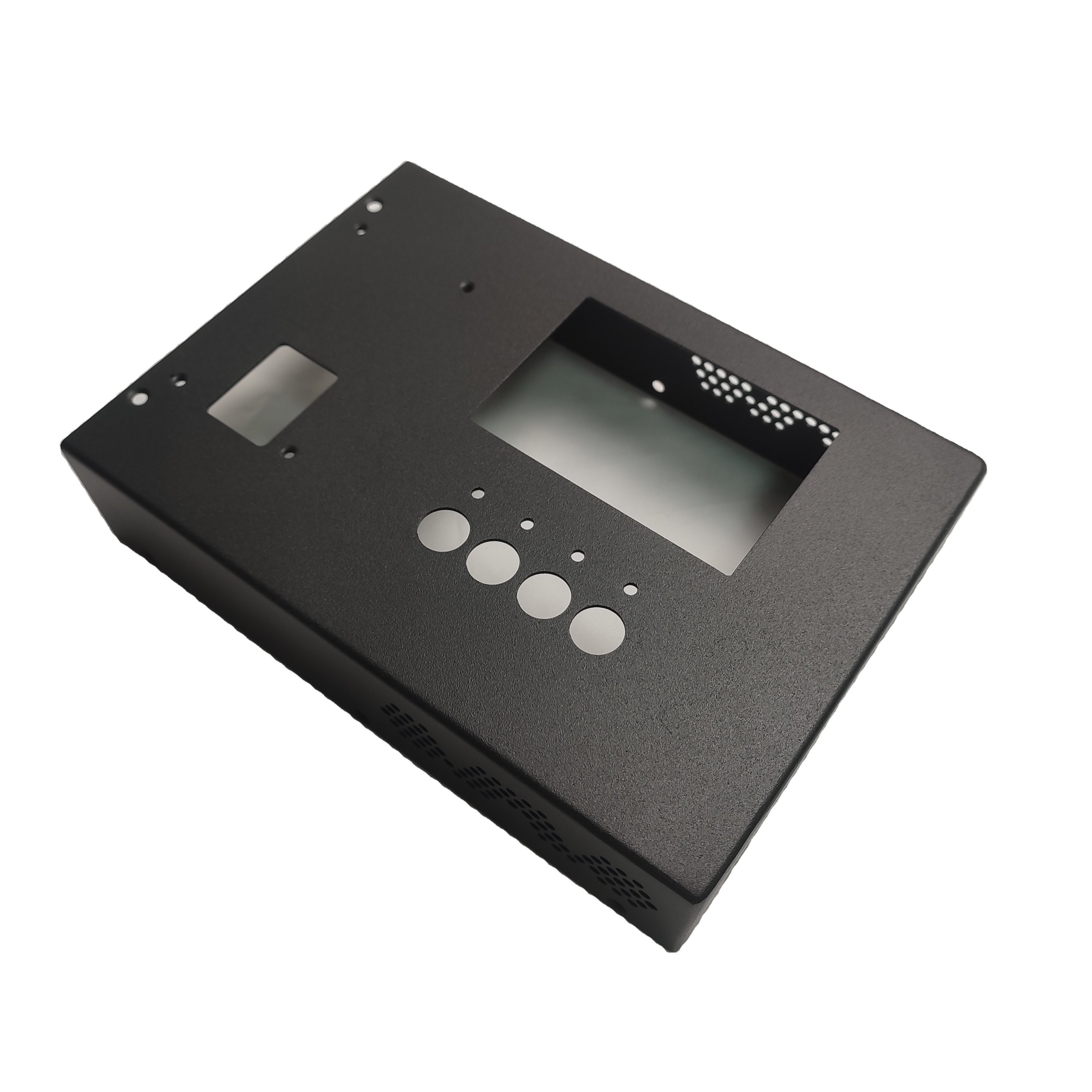 Custom Sheet Metal Enclosure - Aluminum Computer Server Control Box with Laser Cut and Bending