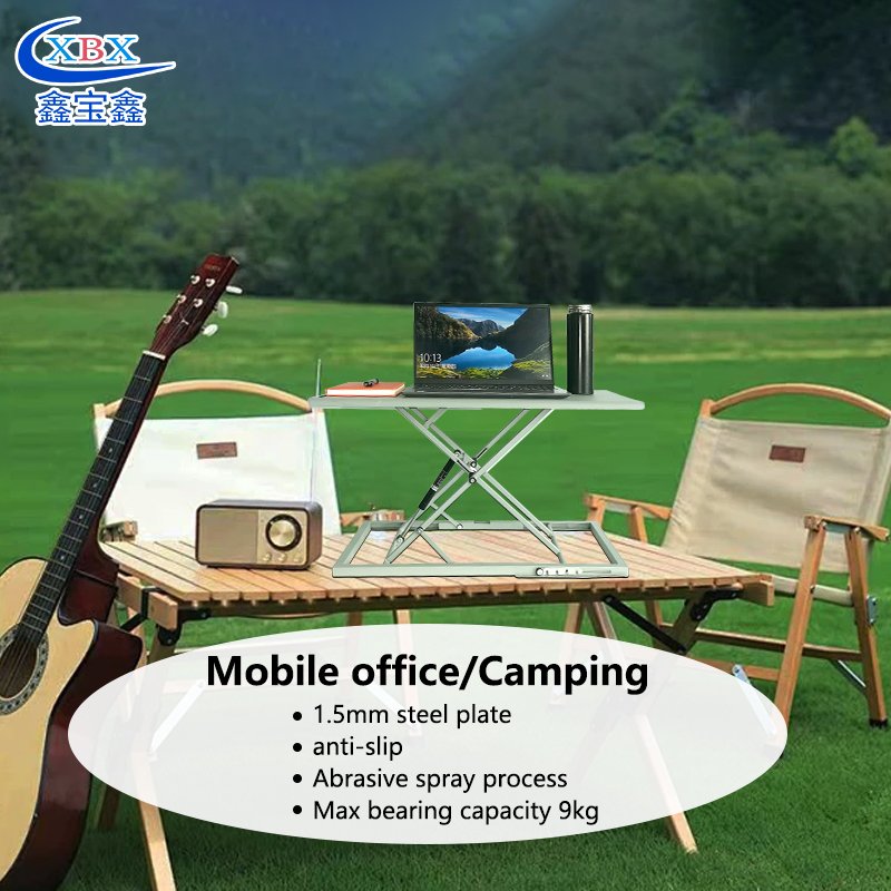 Custom Sheet Metal Fabrication Machining Outdoor Folding Table Portable Mobile Office Fold Table