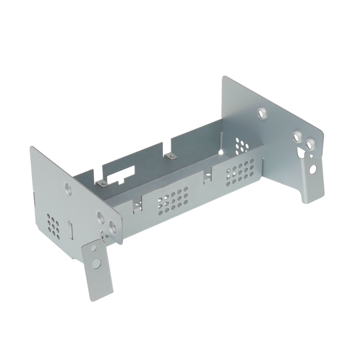 OEM Custom Service Aluminum Punching Bending Parts Brushed Stainless Steel Stamping Sheet Metal Fabrication