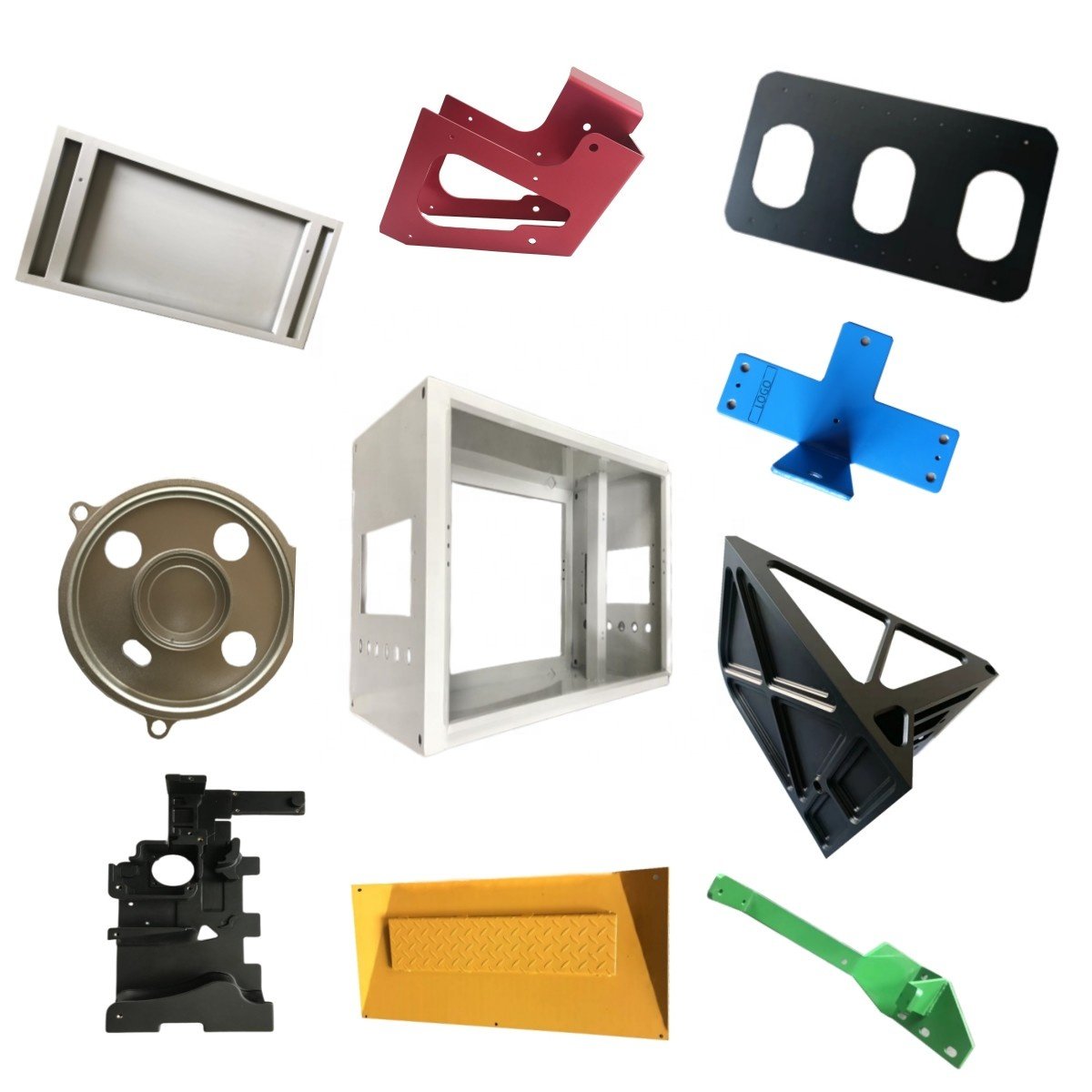 Sheet Metal Processing Equipment Shell Metal Distribution Box Surface Spraying CNC Bending Laser Cutting Processing
