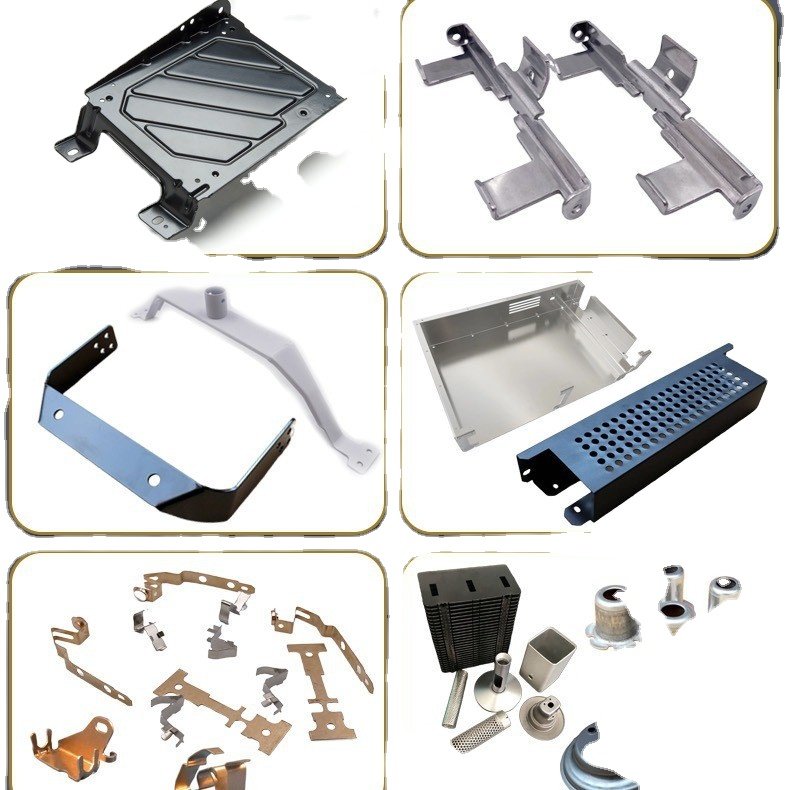 OEM Factory Black Powder Coated Carbon Steel Square Tube Mount Bracket Sheet Metal Fabrication Cutting Bending Welding Stamping