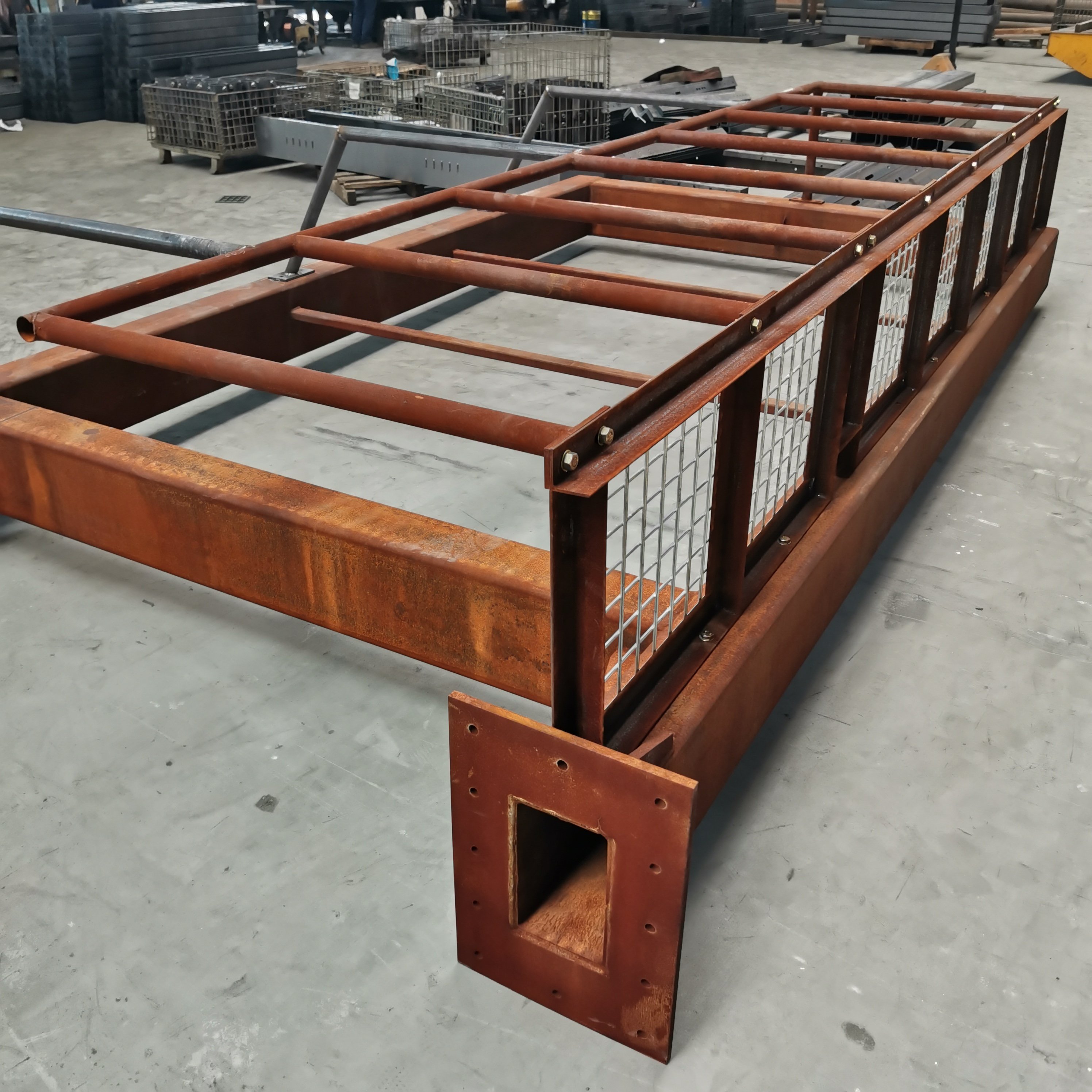 OEM custom laser cutting tube/pipe metal tube fabrication sheet metal processing frame rack metal tube fabrication