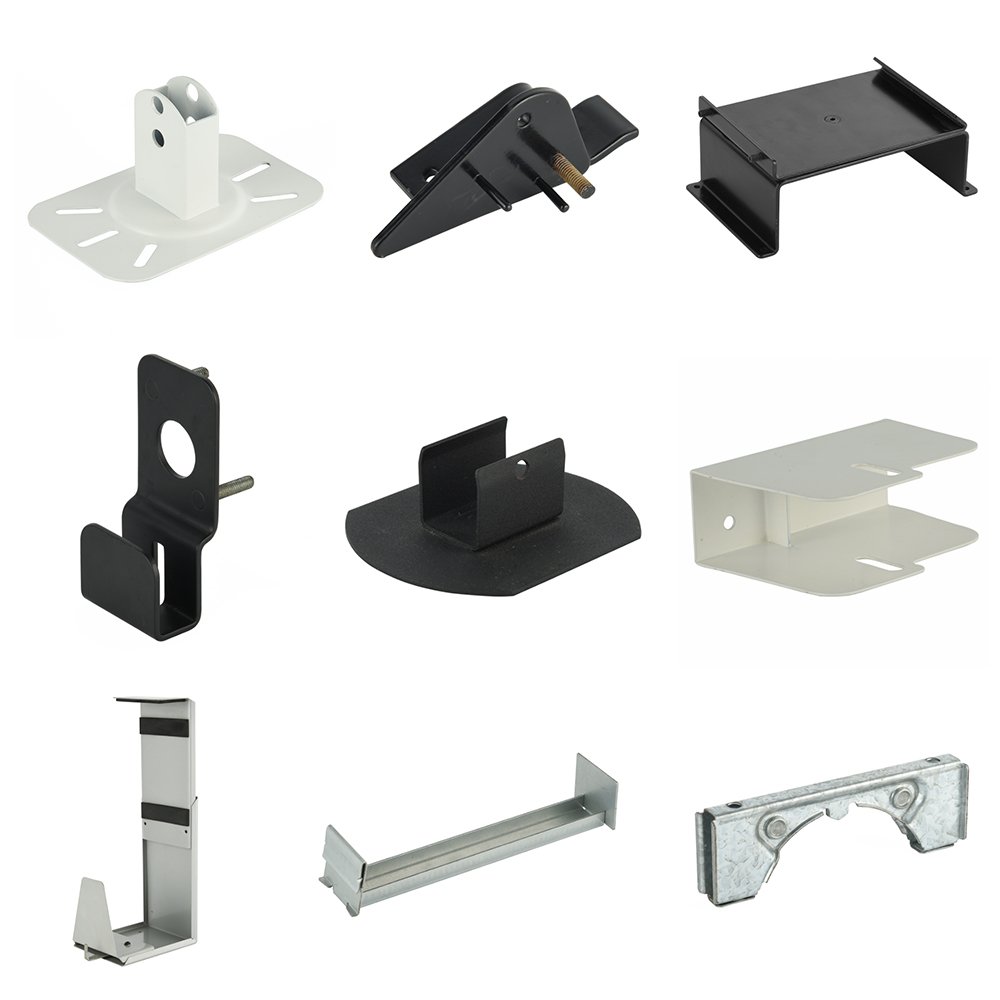 customized metal stamped parts cutting bending products sheet metal fabrication parts with spray metal wall bracket