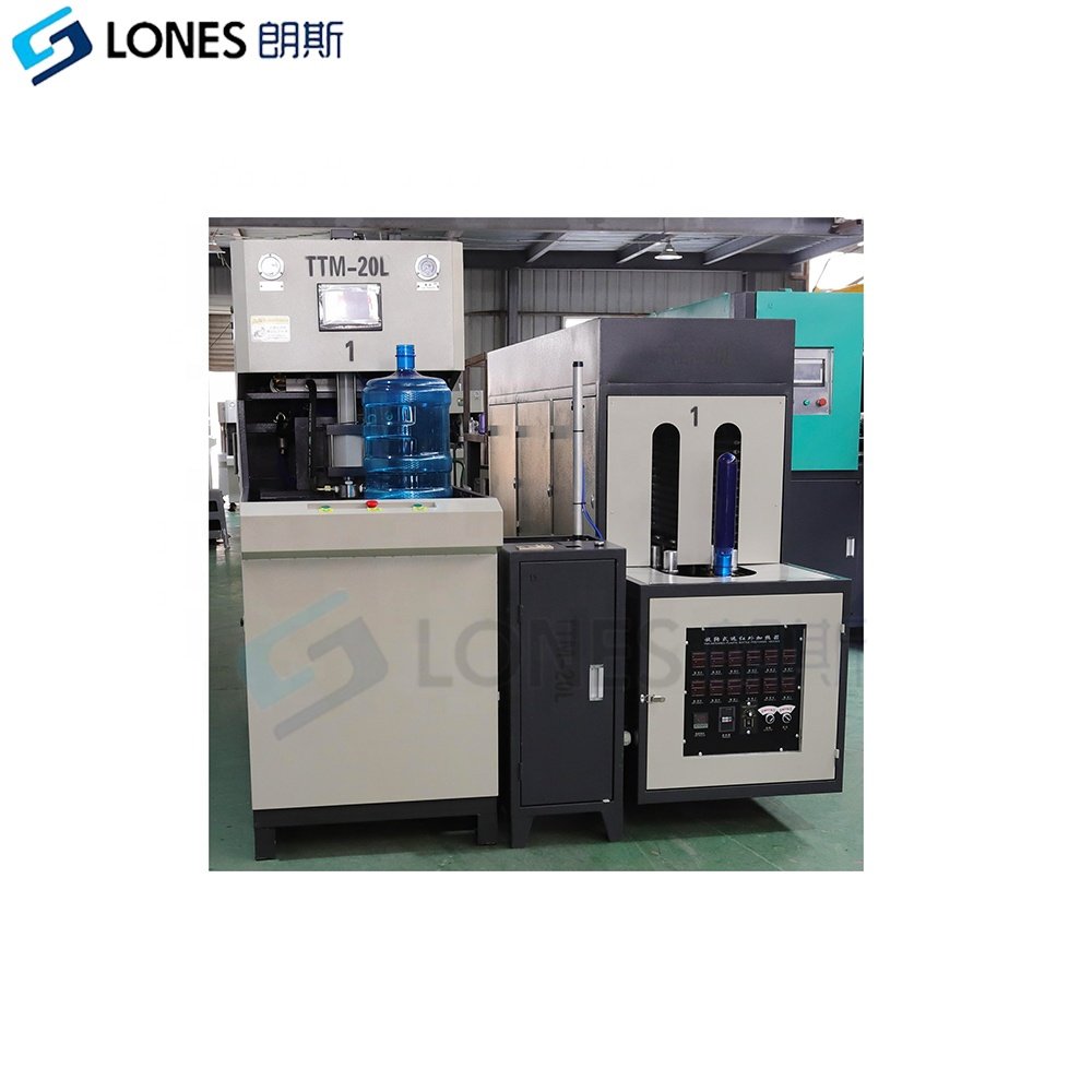 LS-B20L high quality long time after sales service 5L to 22L PET blow moulding machine price 120BPH PET blower machine factory