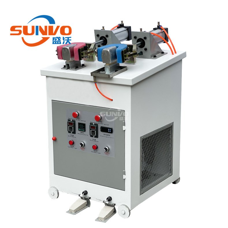Horizontal One Cold And One Hot Heel Shaping Machine Back Part Heel Forming Moulding Machines