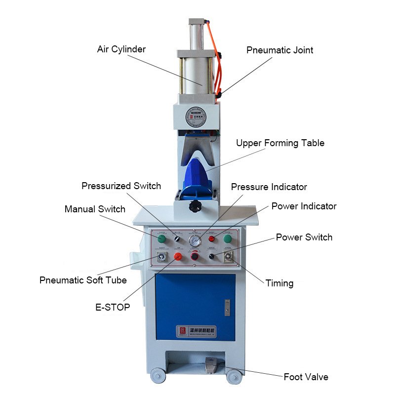 Single Station Hot&Cold Shoe Upper Shaping Molding Vamp Crimping Machine