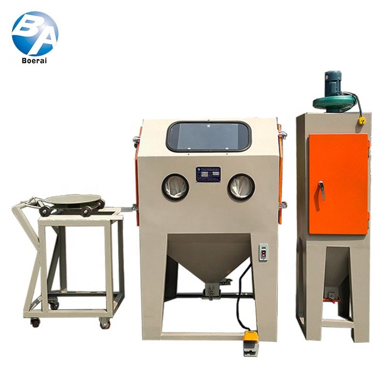 Mould sandblasting machine - 360-degree rotary table sandblasting for automobile tyre mould, shoe mould, plastic mould and steel