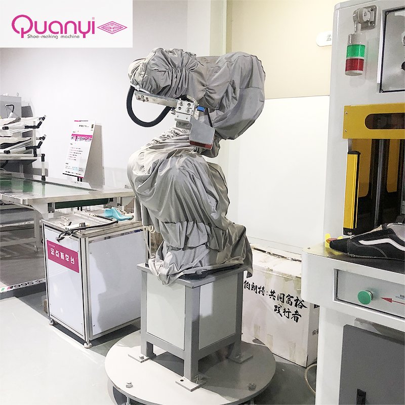 Shoe Making Machine Lean Robot Fully Automatic Arm Lifting Saves Two Manual Employees Shoes Production Line