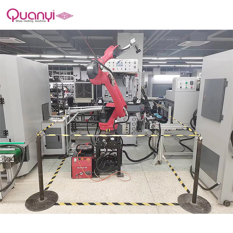 Shoe Making Machine Lean Robot Fully Automatic Arm Lifting Saves Two Manual Employees Shoes Production Line