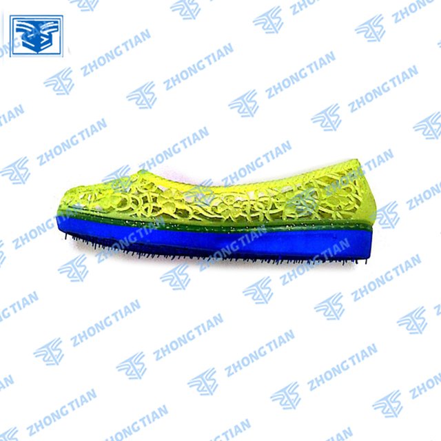 Customized Two And Three Color PVC Air Blowing Shoe Moulding Machine For Shoe Making