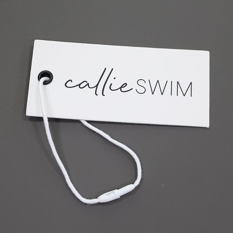 Luxury Customized White Hang Tag Personalized With Logo Garment Cloth T Shirt swing Hang tag