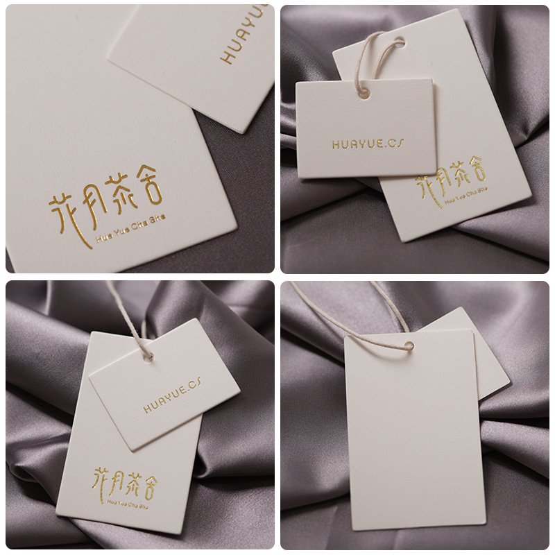 Custom Luxury Fashion Logo Printing Men'S And Women'S Clothing Jeans And Shoes Cards String Low Price Hang Tag
