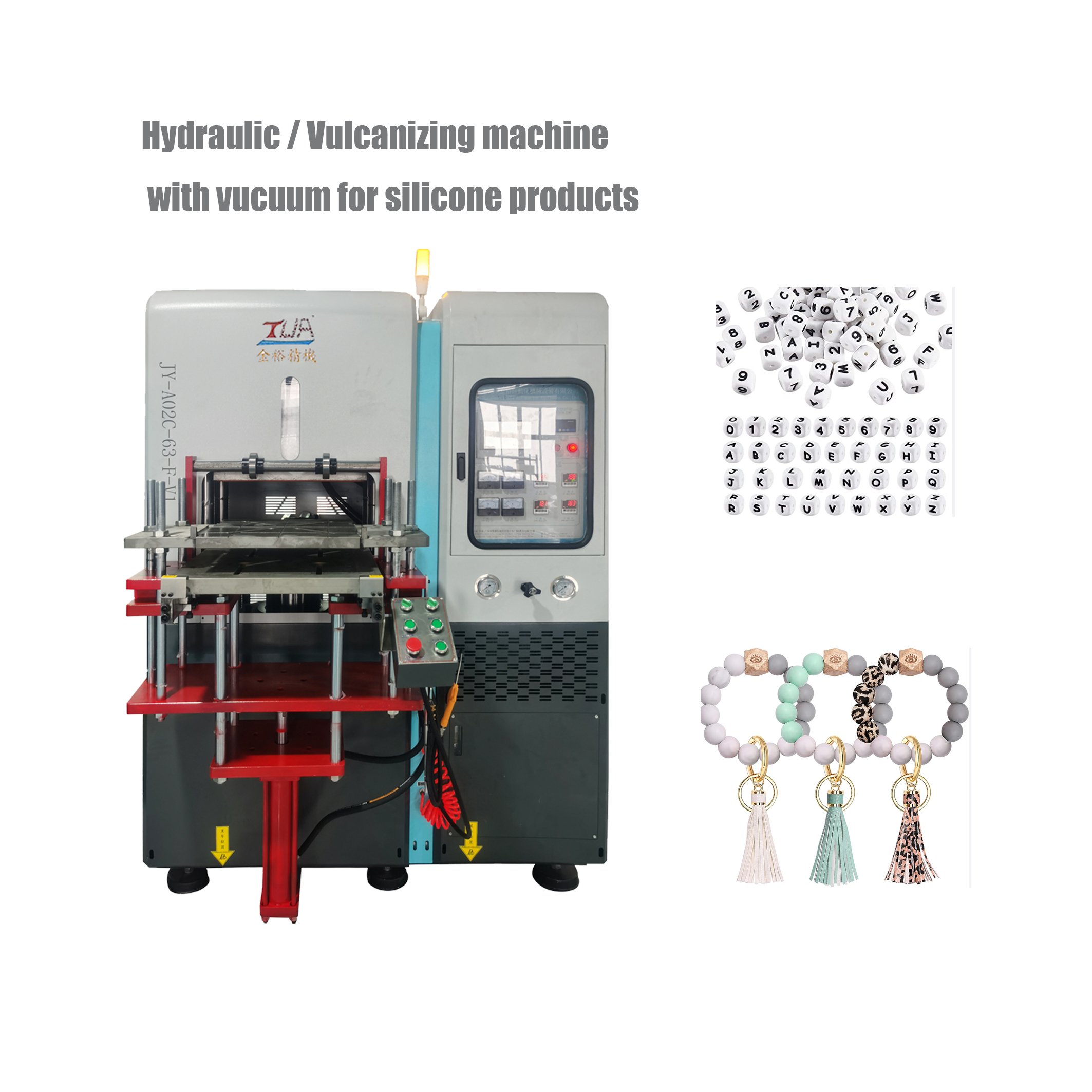 Automatic silicone rubber o ring vulcanizing machine silicone mould manufacturing for rubber bracelets silicone wristband