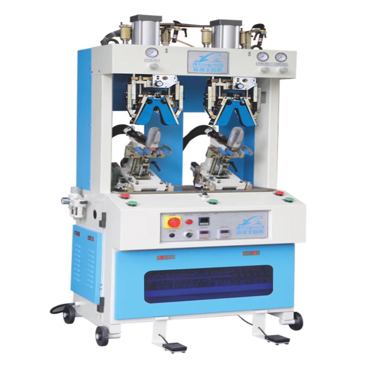 LB-516-2C One hot and one cold shoe upper counter back part moulding machine