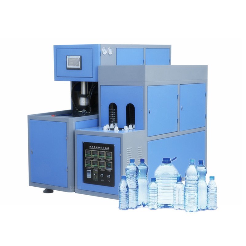 Low Price 2 Cavity Semi Automatic Pet Small Bottle Beverage Water Stretch Blow Moulding Molding Plastic Making Blowing Machine