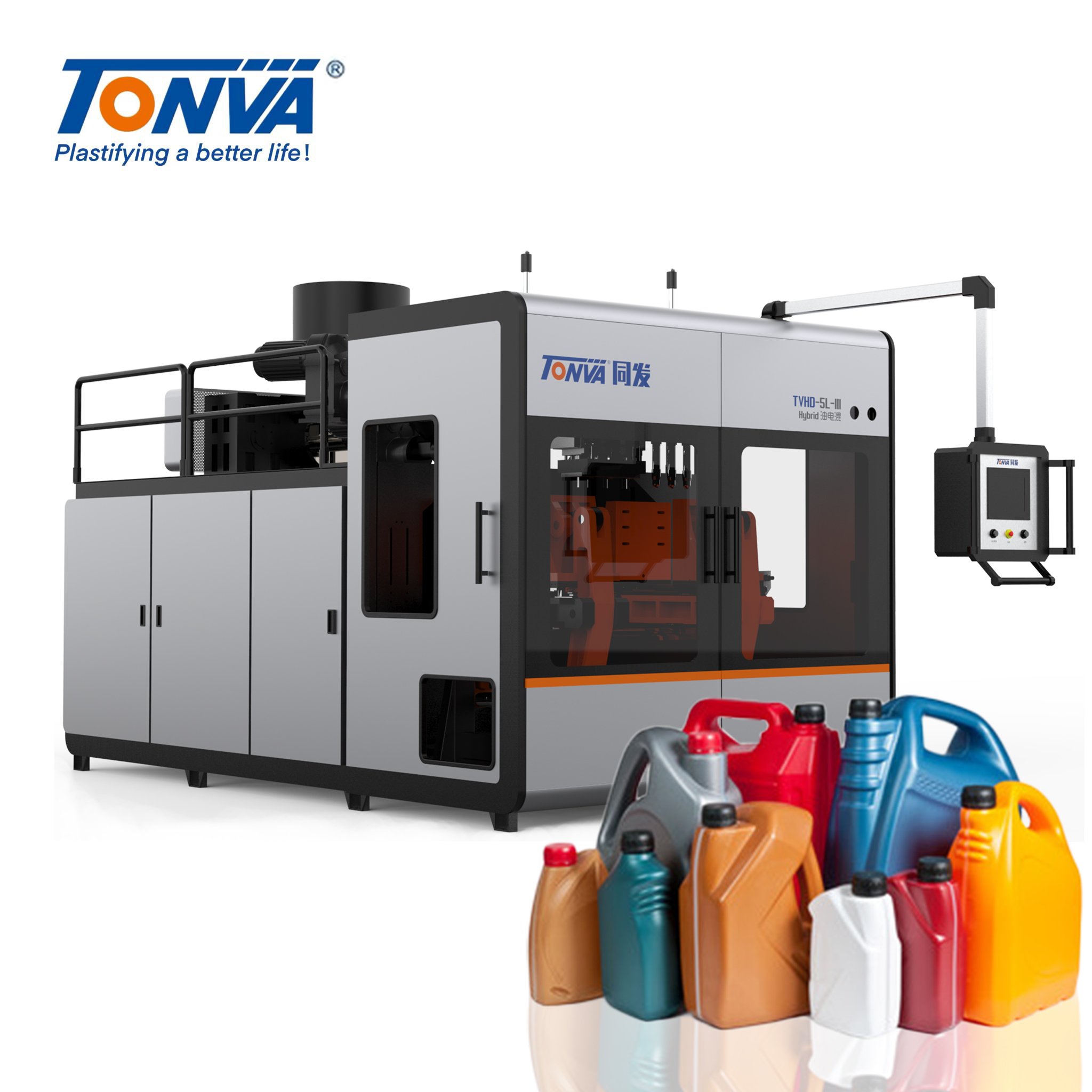 TONVA Plastic 5L Oil Bottle Jerrycan Blow Molding Making Machine