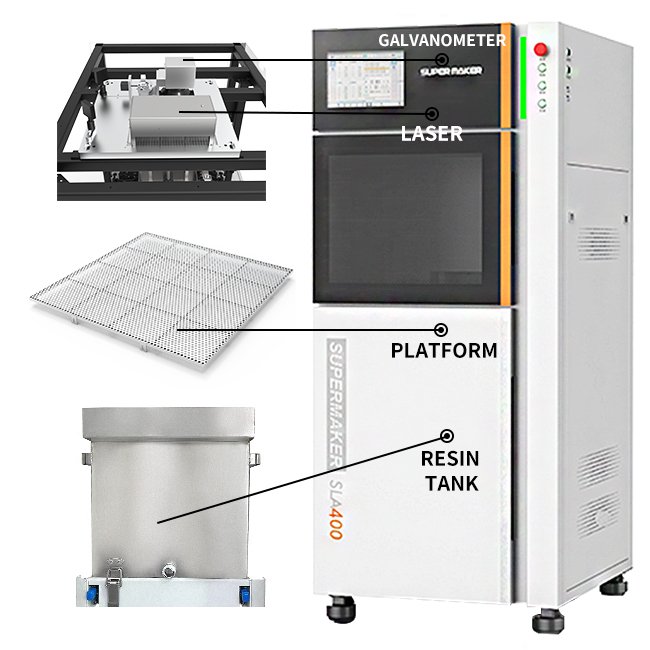 Large Size Professional High Precision Industrial SLA 3D Printer For Shoes Dental Mould