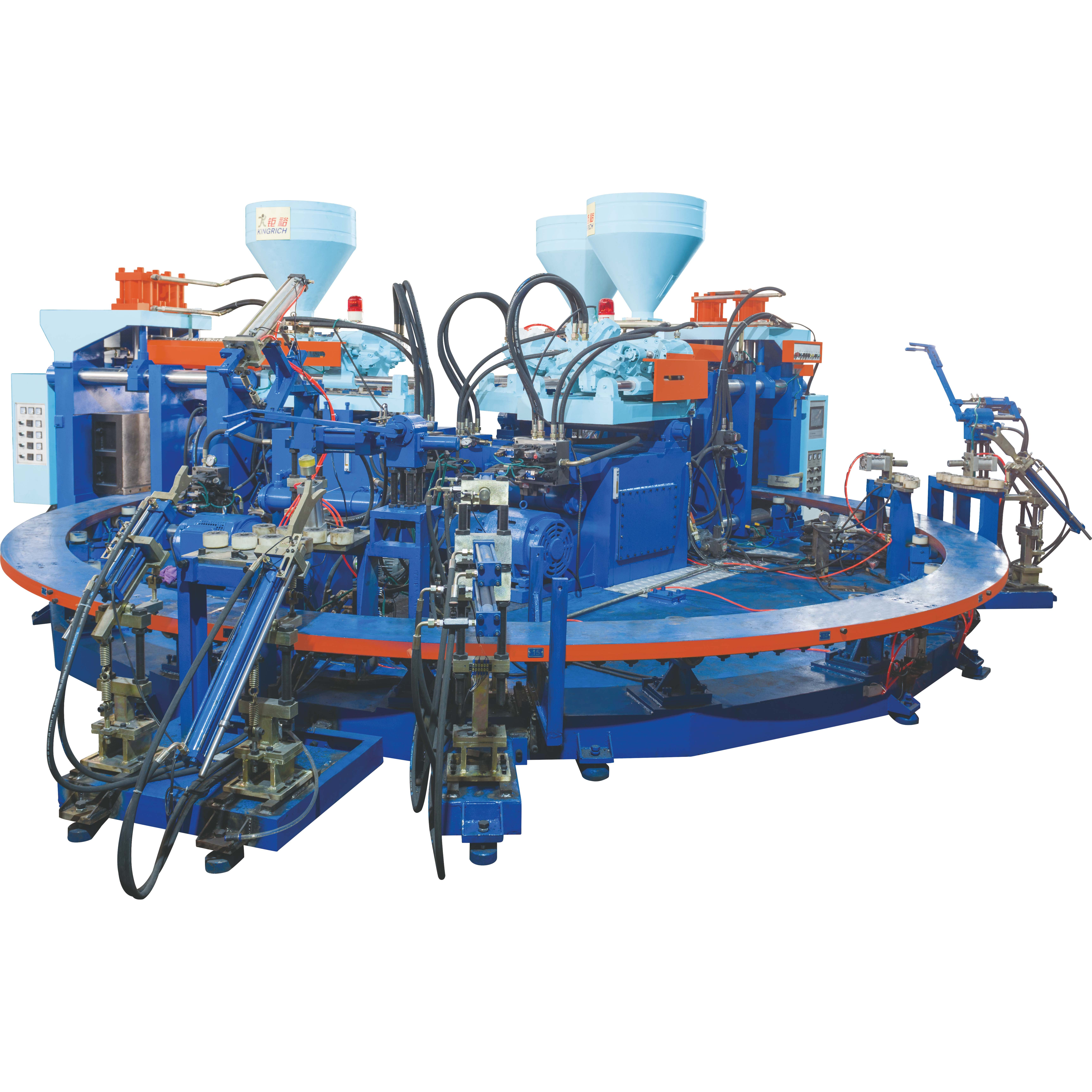 KR32500W Full automatic PVC three color rain boots injection moulding machine