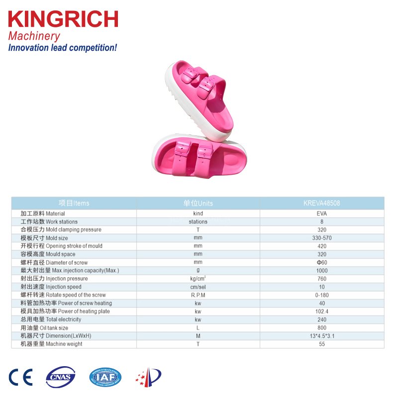 Two color Full Automatic EVA/FRB Injection Moulding Machine