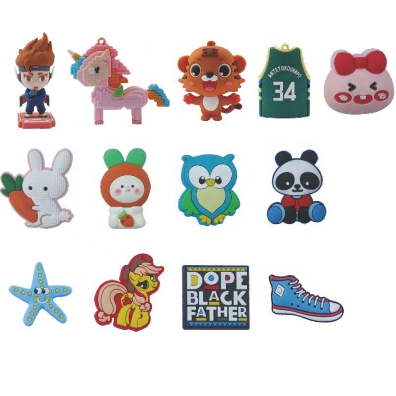 High Precision New Condition PVC Moulding Machine 3D Shoe Charms Keychain Soft Rubber Patch Making Equipment Retail PLC