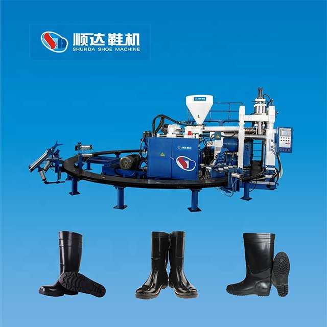 2023promotional safe anti-slip PVC long gumboot rain boot injection moulding machine