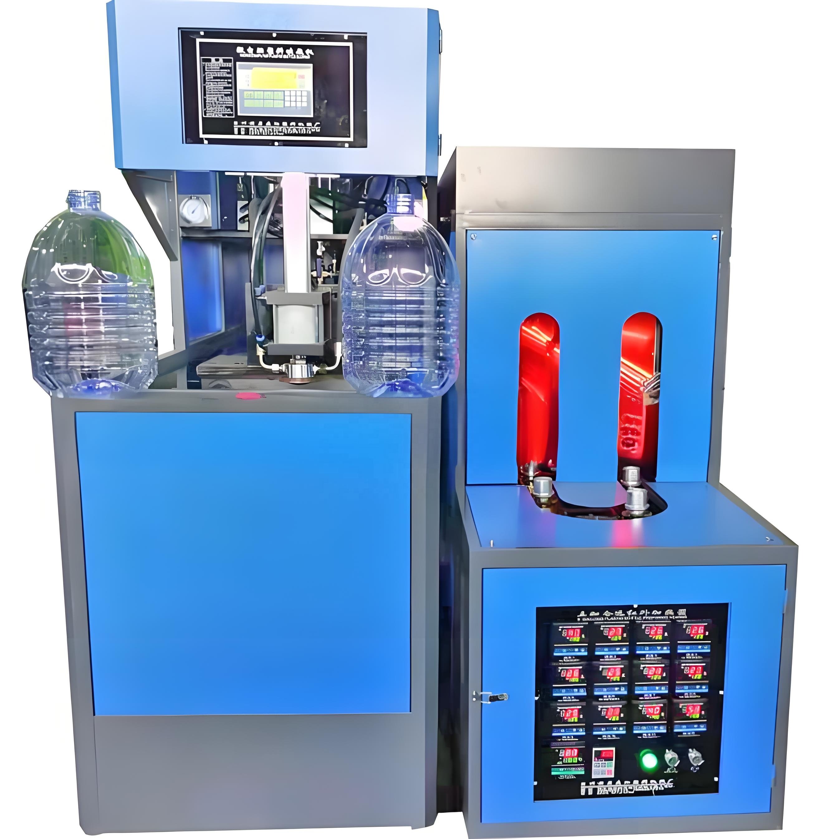 Factory price 4 Cavities semi-automatic blow moulding machine 330ml 500ml Plastic PET Bottle Making Blowing Machine