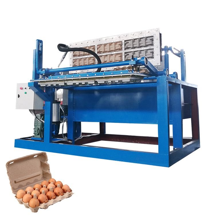 Wholesale Price Automatic 1000 pcs/h Small Paper Pulp Molding Egg Tray Making Machine