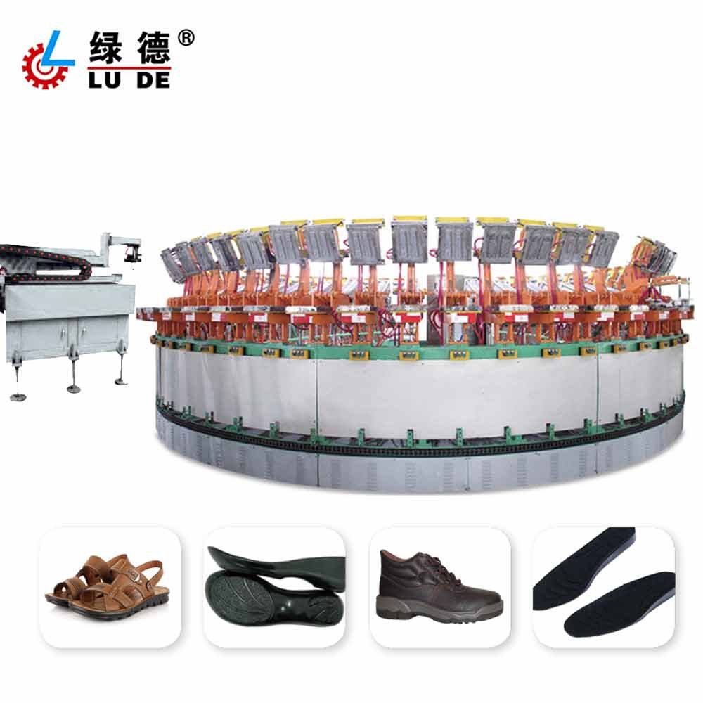 Rotary Type Automatic PU sole double Density Injection Moulding Machine