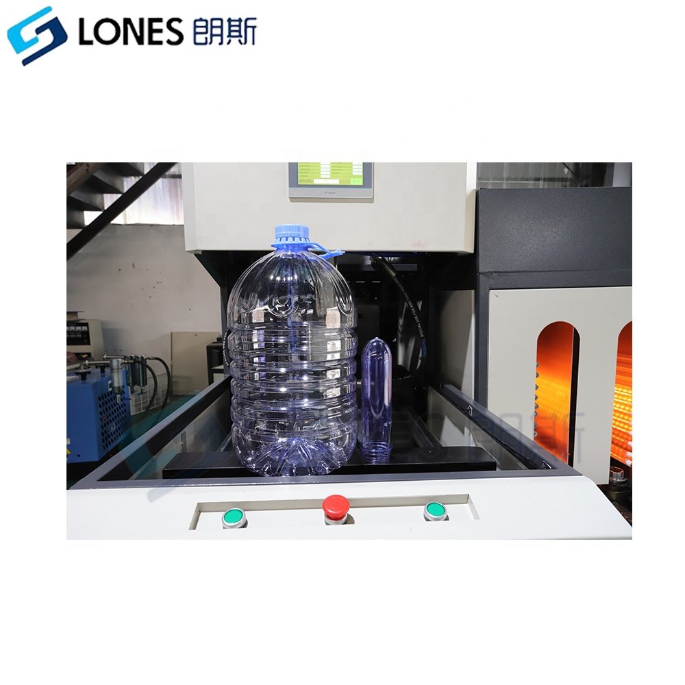 LS-B20L semi automatic 5L to 22L 3 5 gallon PET bottle blowing machine 120BPH 5 gallon PET bottle making machine factory price