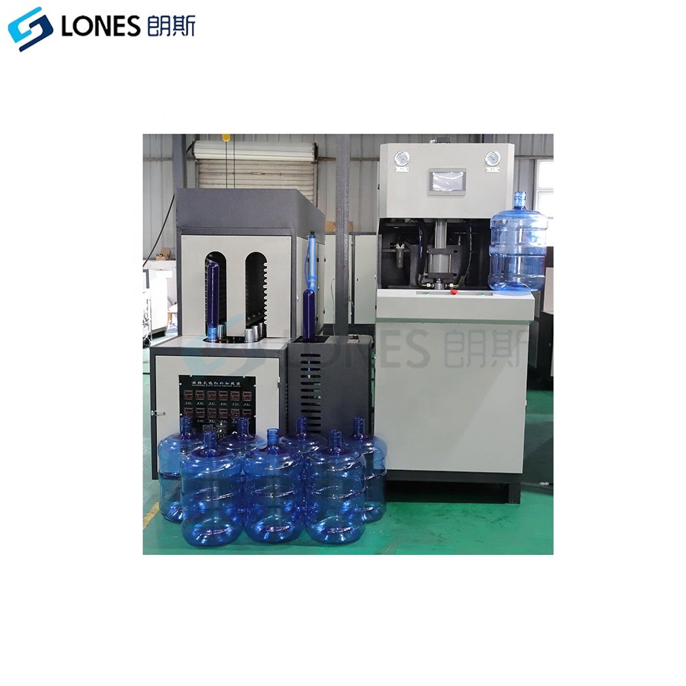 LS-B20L semi automatic 5L to 22L 3 5 gallon PET bottle blowing machine 120BPH 5 gallon PET bottle making machine factory price