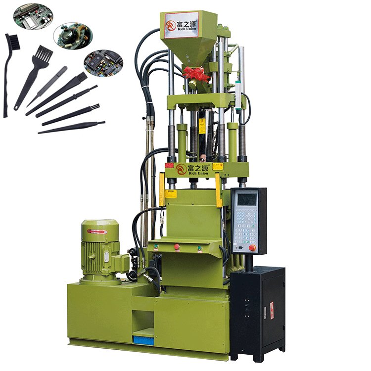 Factory price automatic 55 ton small vertical plastic electronic parts components injection molding machine for USB cable plug