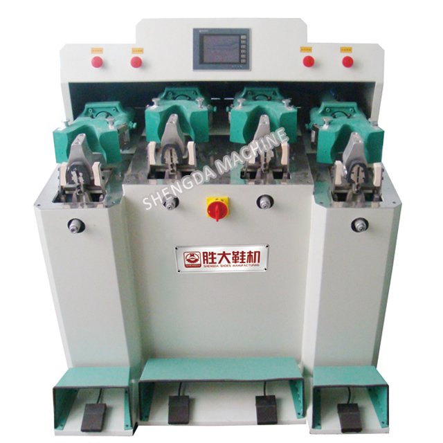 Computerize 4 cold sport shoes upper back part moulding machine for shoe