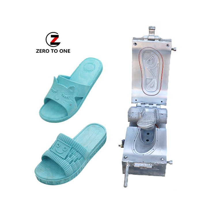 Summer PCU PVC Slippers Air Blow Plastic Injection Moulding Shoe Mold