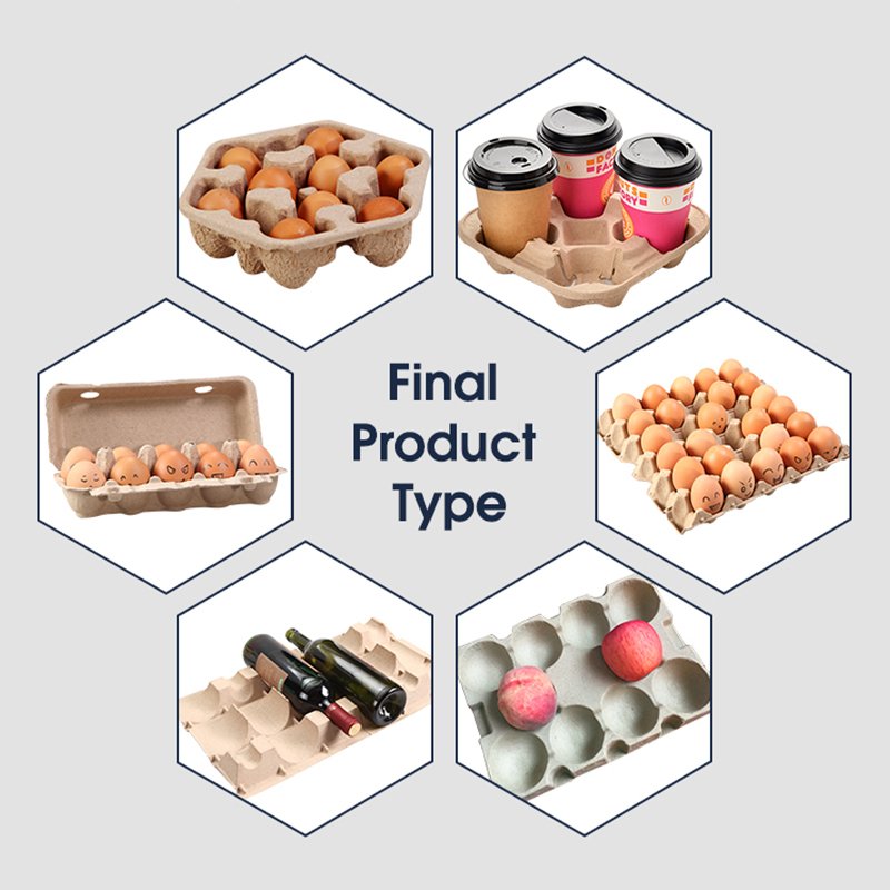 New technology small egg tray moulding machine paper egg tray making machine production line