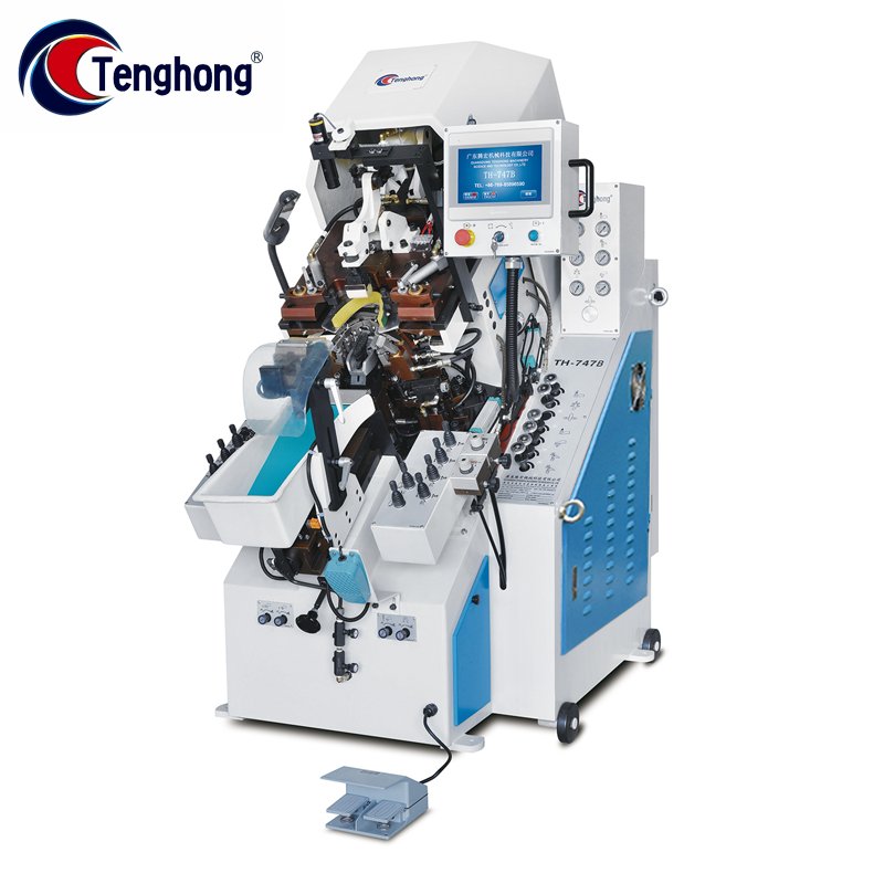 Shoe Mould Making Machines Automatic Hydraulic Computerized Cementing Shoemaking Toe Heel Lasting Machine