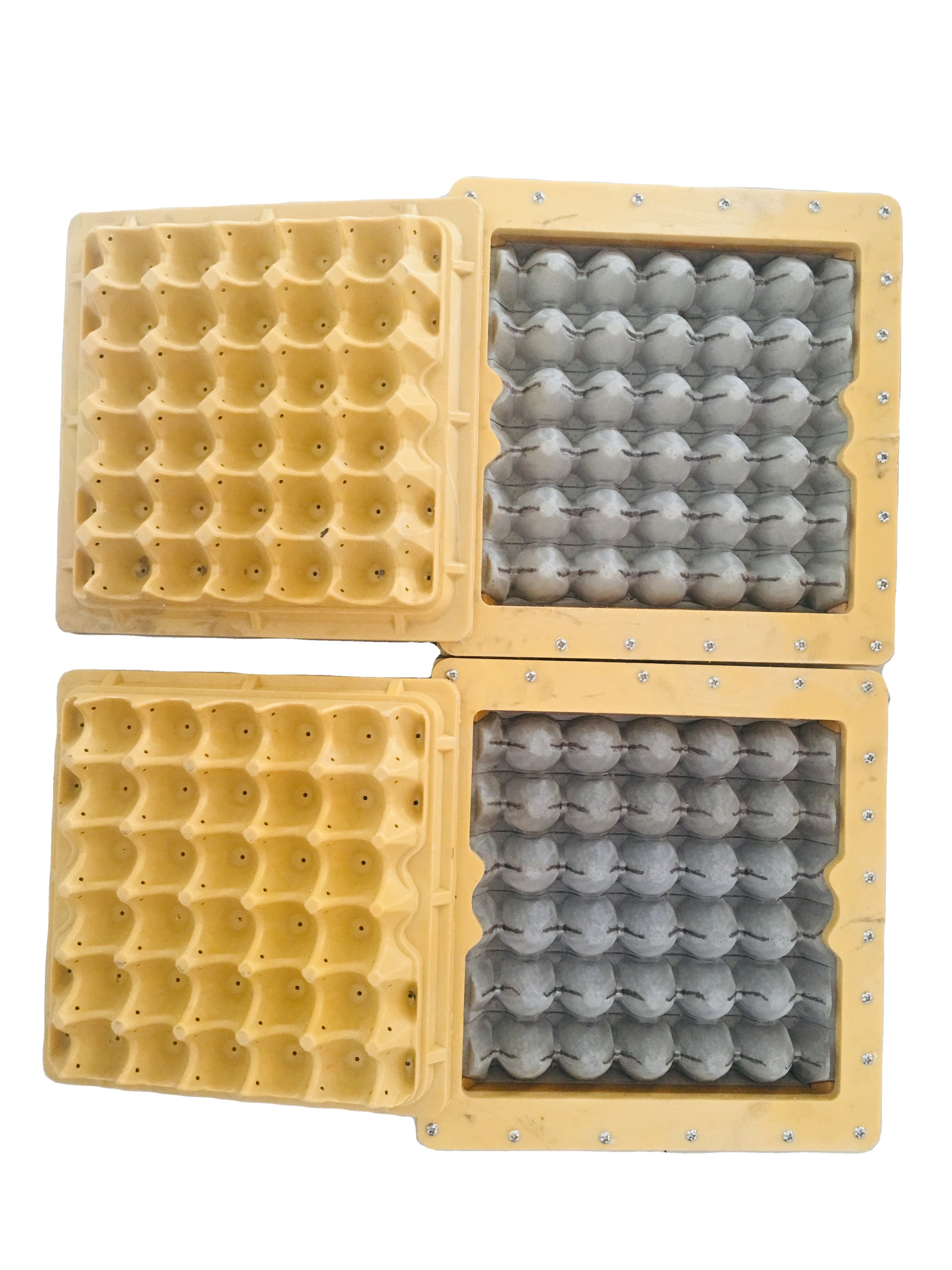 China Factory Zengtuo Machinery Plastic 3 Molds Paper Egg Tray Making Machine for Small Investment Business Ideas
