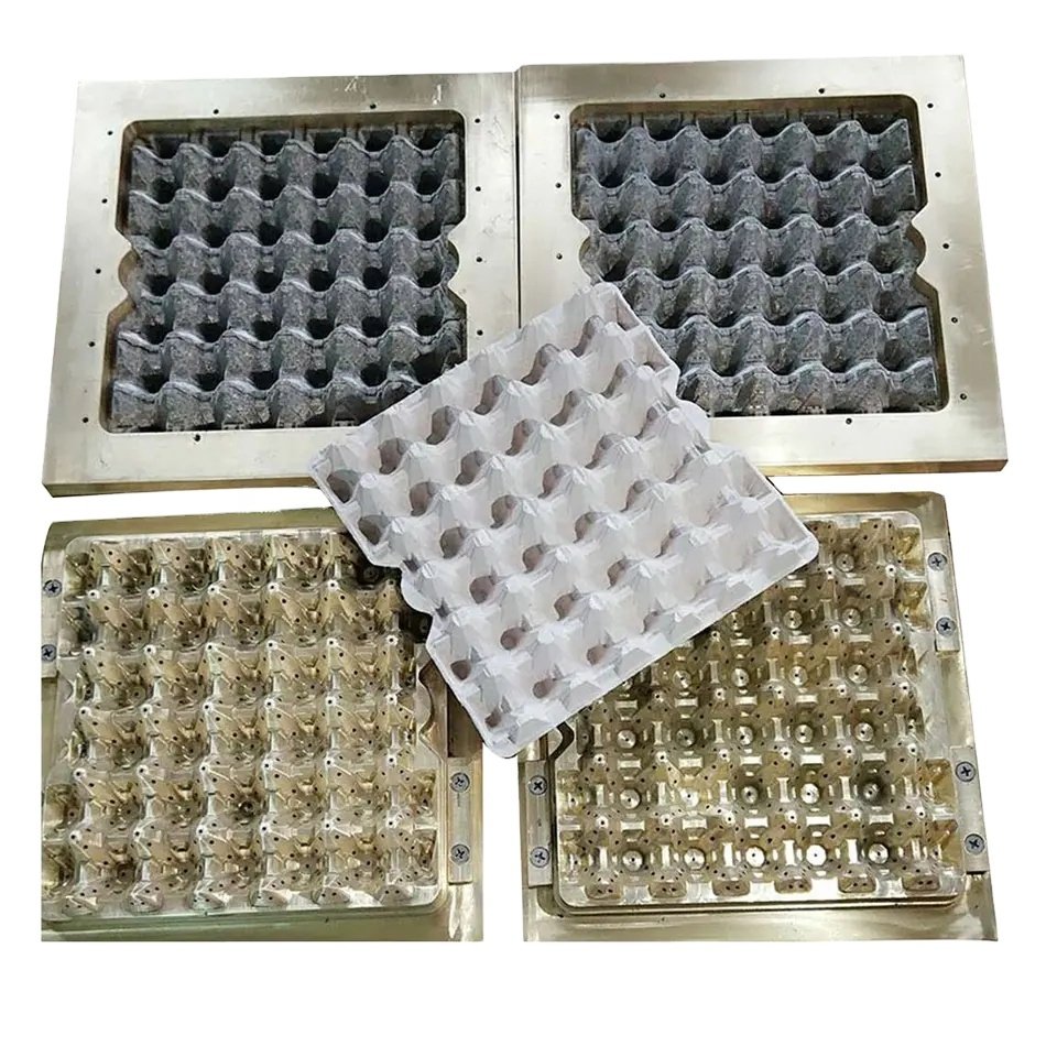 China Factory Zengtuo Machinery Plastic 3 Molds Paper Egg Tray Making Machine for Small Investment Business Ideas
