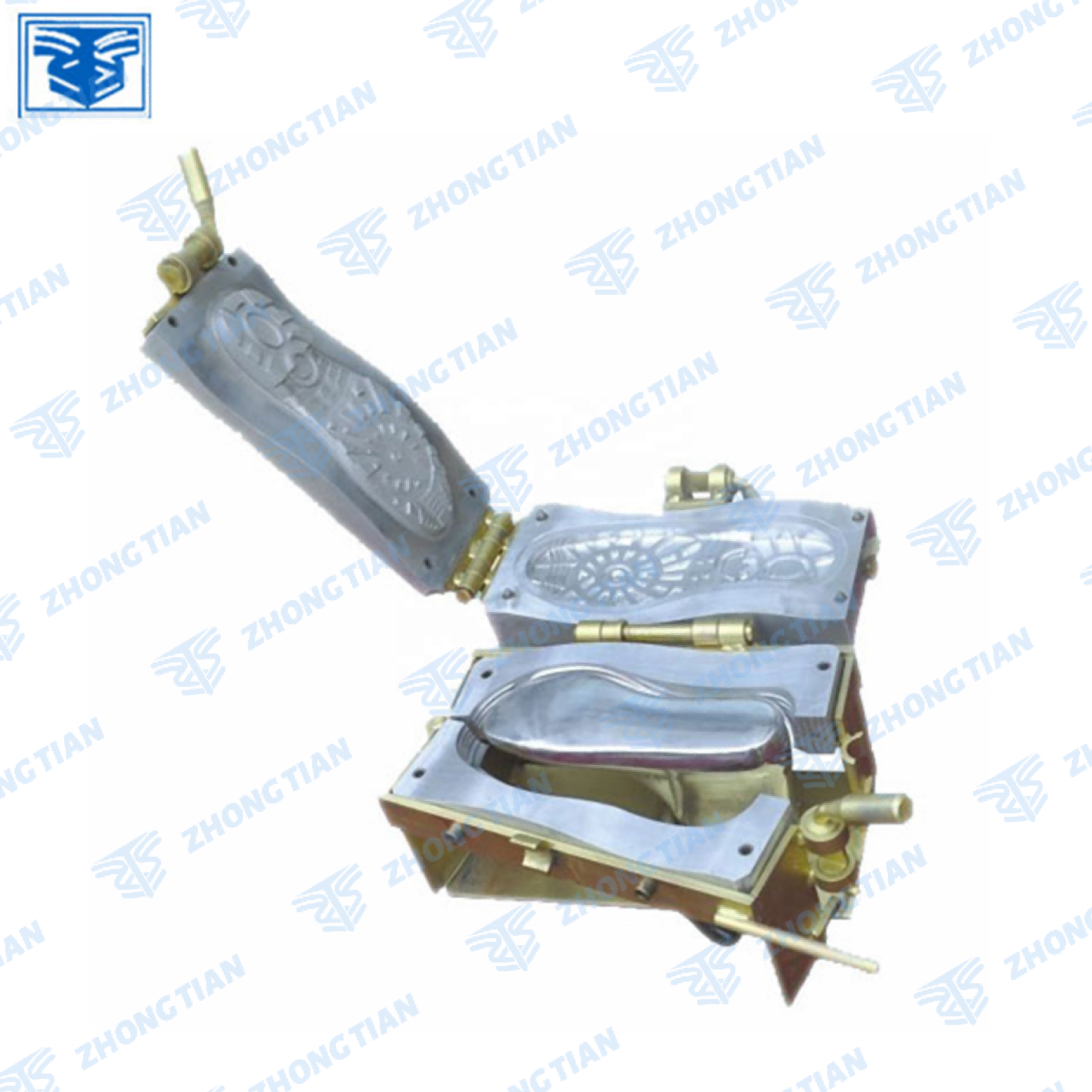 single color PU poring slipper shoe sole mould machine