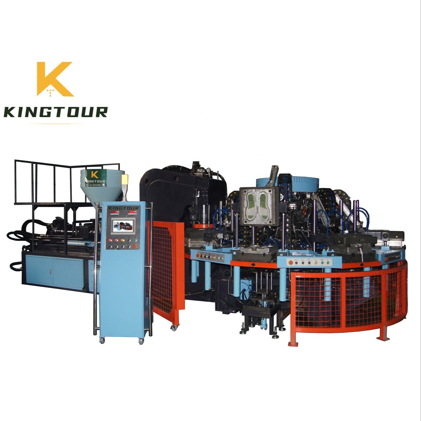 KT-6612 Rotary Injection Molding Machine for making PVC TPU TR TPR Shoe Sole