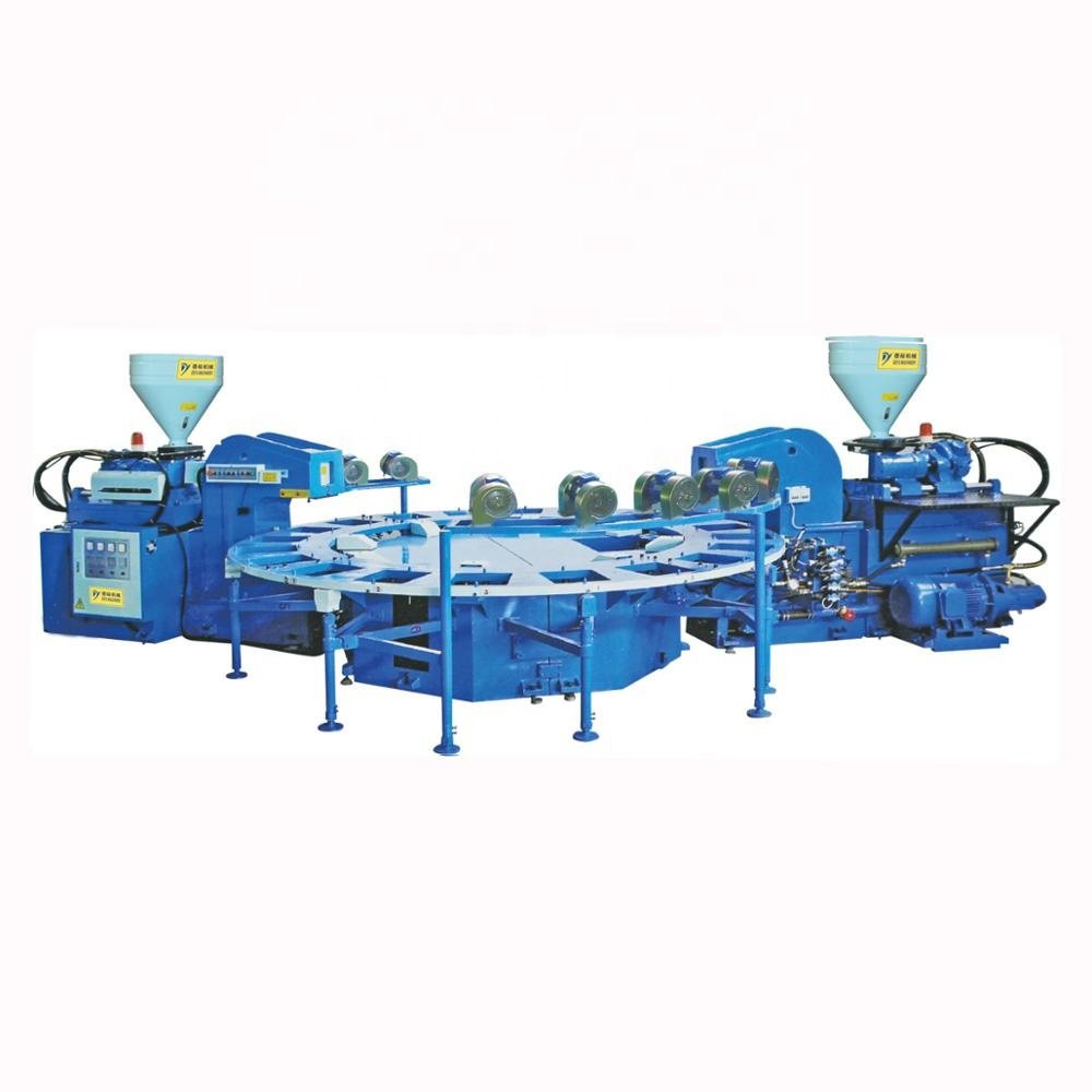 PVC two -color air blowing injection moulding machine