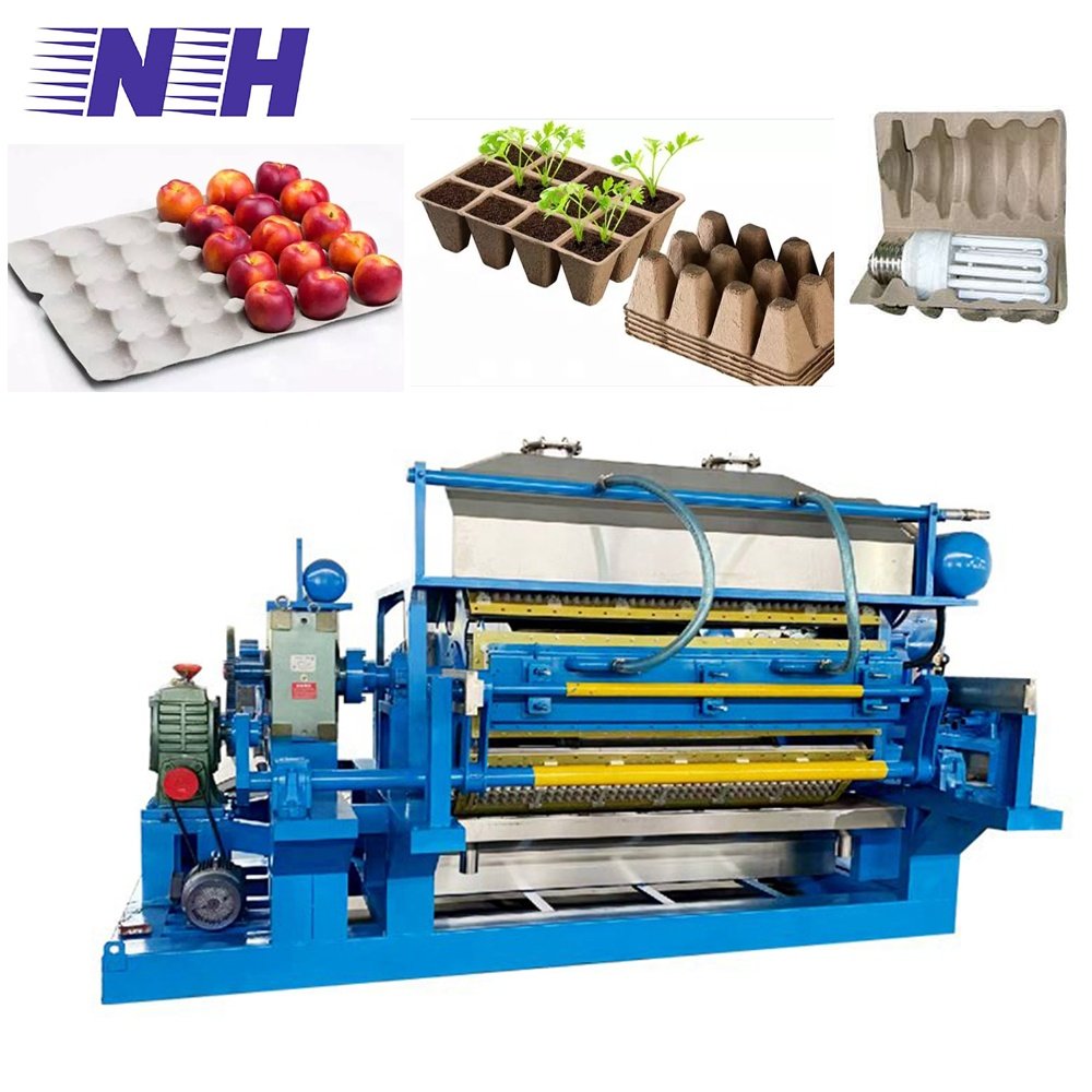 Industrial packing paper pulp tray small egg tray mold making machine with waste cardboard carton box recycle