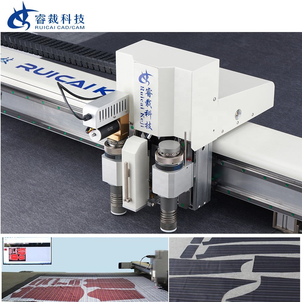 RUICAI Vibration Knife Cutter PVC Inflatable Boat Waterproof Fabric Cutter Surfboard PVC Coated Fabric Cutting Machine