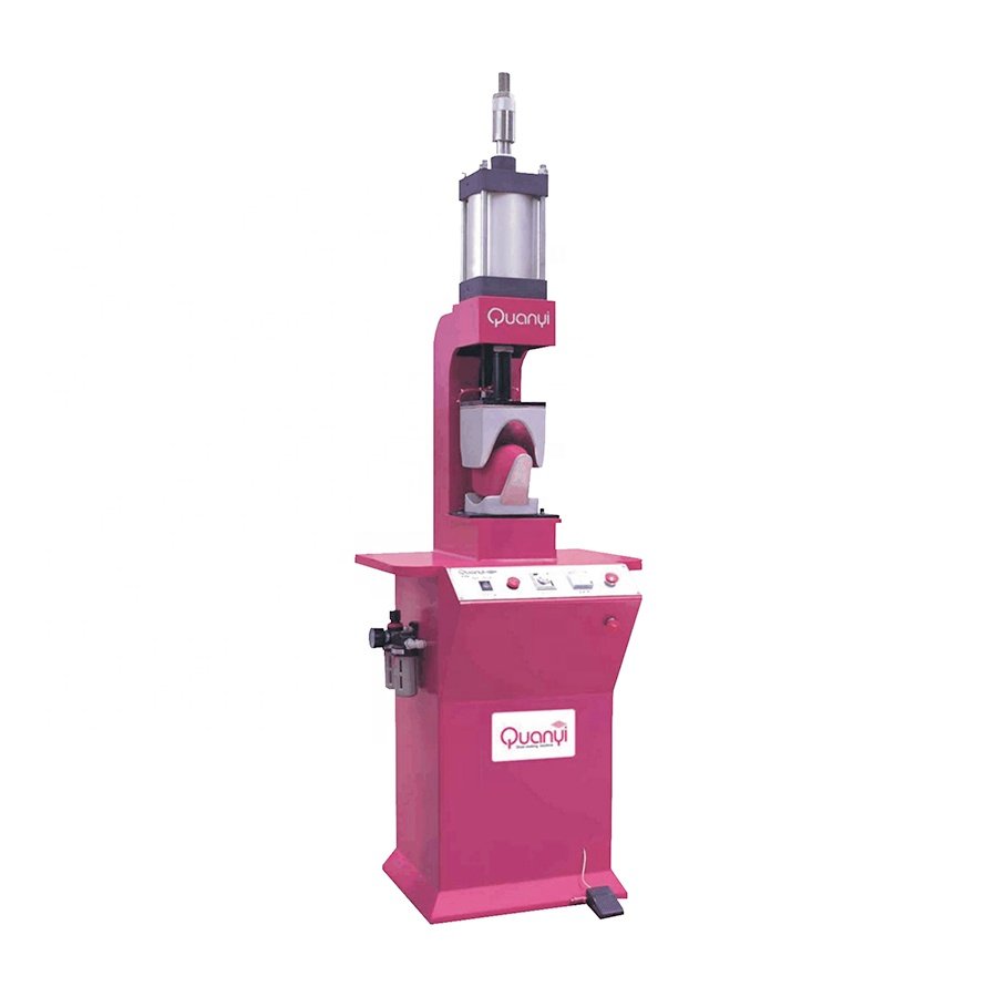 QUANYI Brand New Single Station Shoe Upper Vamp Forming Molding Machine for Footwear Making Plants