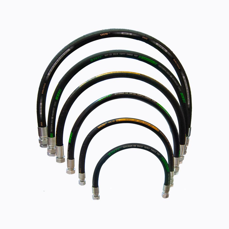 Hydraulic pipes for flanging machines EN 3SN Hydraulic rubber hoses