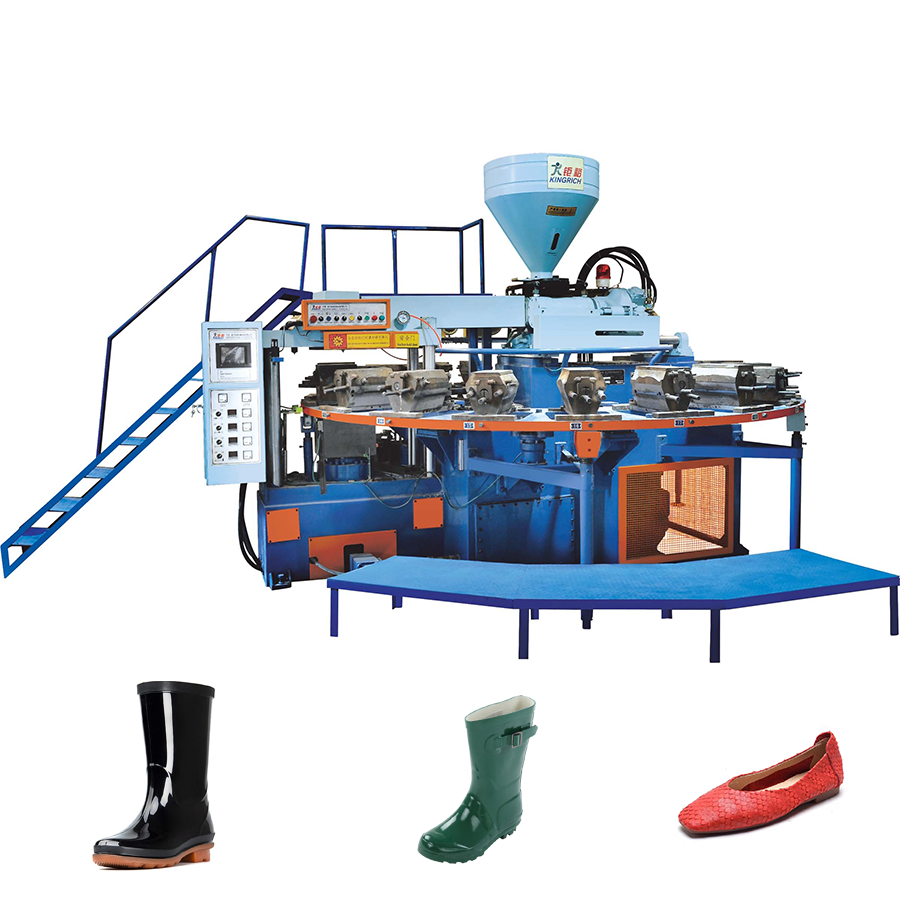 Small Size Full Automatic PVC One Color Boots Slipper Sandals Injection Moulding Machine