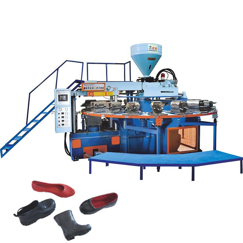Small Size Full Automatic PVC One Color Boots Slipper Sandals Injection Moulding Machine