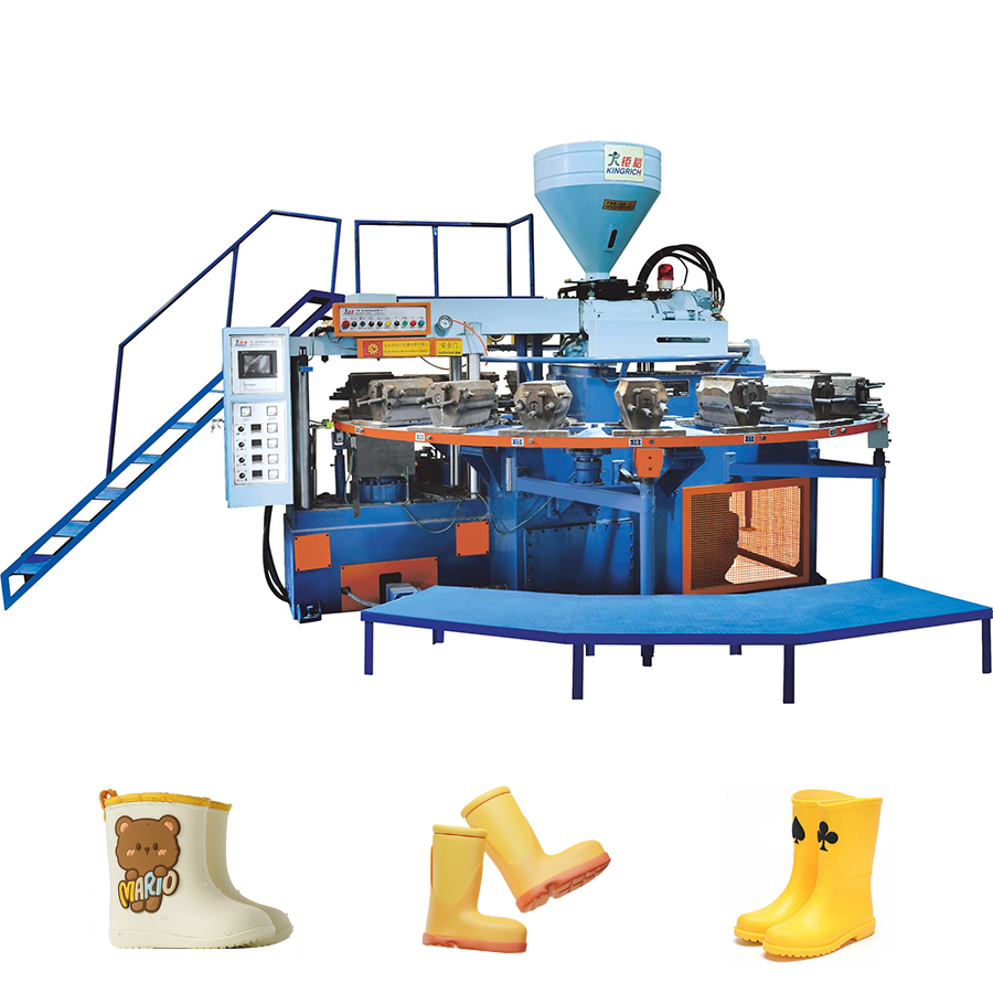 Small Size Full Automatic PVC One Color Boots Slipper Sandals Injection Moulding Machine