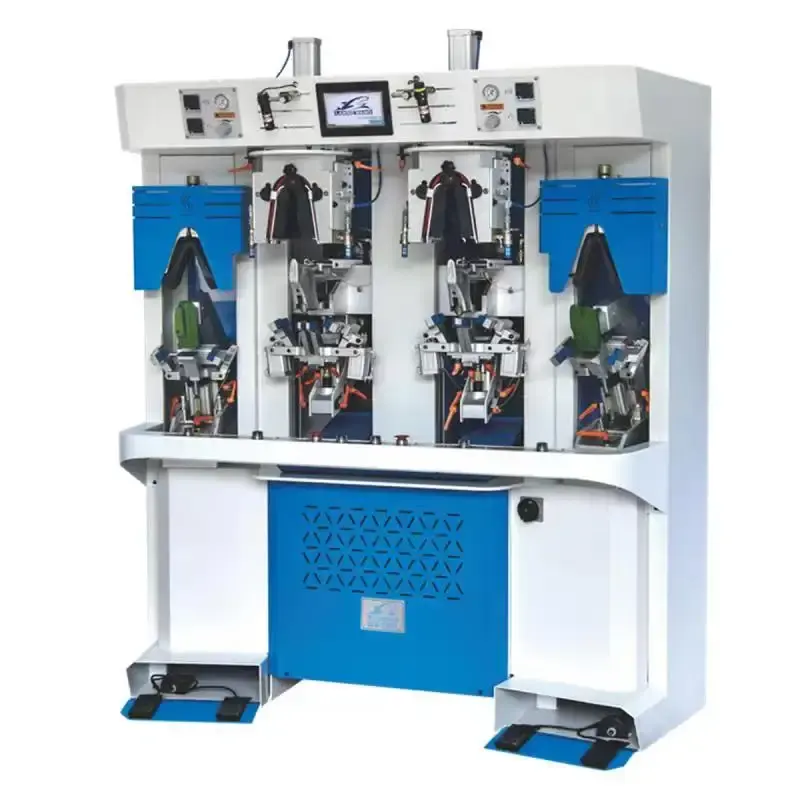 Hot selling custom Two Cold And Two Hot Backpart Forming Machine Shoe Heel AirBag Mold Adjustable Backpart Moulding Machine